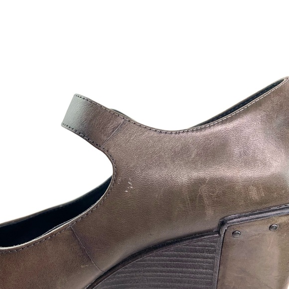 Dansko Fanny Wedge Mary Jane Wedge Heels in Brown Leather - Picture 4 of 8